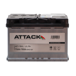 Аккумулятор ATTACK  6ст-75 (0) R+  евро